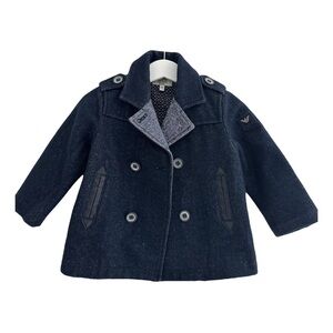 ARMANI BABY Wool Navy coat 12 m